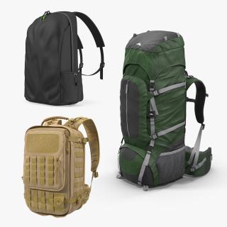 Backpacks Collection 8 3D