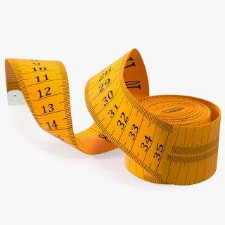 3D Orange Measuring Tape