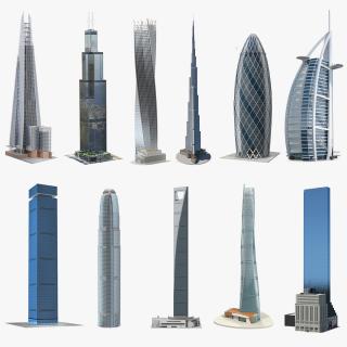 Skyscrapers Collection 9 3D model