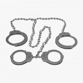 3D Leg Iron Handcuffs model