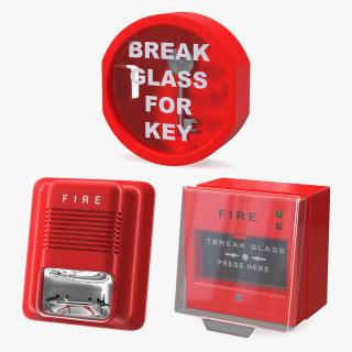 Fire Alarm Tools Collection 3D