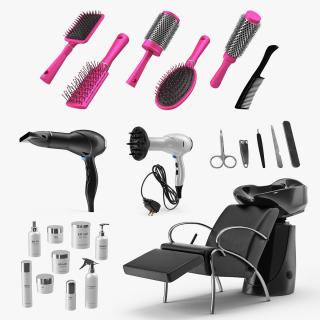 3D model Beauty Salon Equipment Collection 2