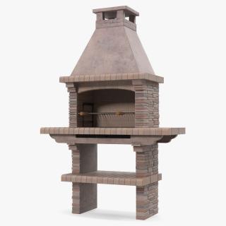 Stone Masonry Barbecue 3D