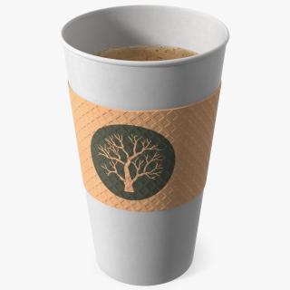 3D Paper Cup With Coffee