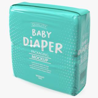 3D model Baby Diapers Package