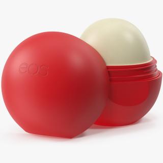 3D EOS Lip Moisturizer Red Open model