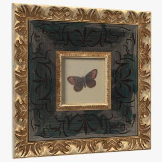 3D Ornate Picture Frame with Picture model