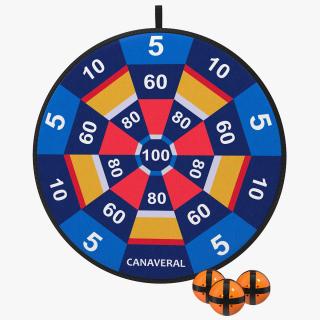 3D model Canaveral Velcro Dartboard Game Set