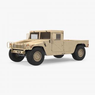 3D HMMWV M998 Simple Interior Desert model