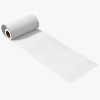 3D model Wrapping Paper in a Roll White