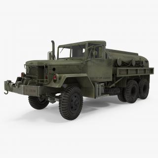 US Army Fuel Tank Truck m49 Rigged 3D model