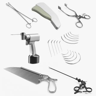 3D Surgical Medical Instruments Collection 4