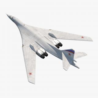 3D Strategic Bomber Tupolev Tu-160 Blackjack Rigged model