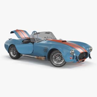 1965 Shelby Cobra Blue Rigged 3D model