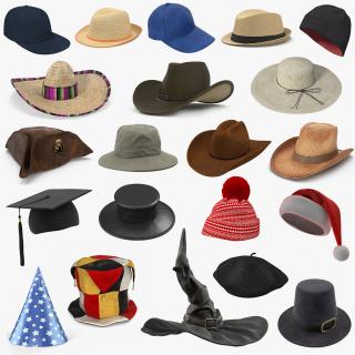 Hats Collection 5 3D