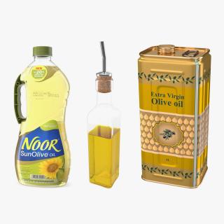 3D model Olive Oil Bottles Collection 2