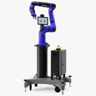 3D model Collaborative Robot with Mobile Pedestal