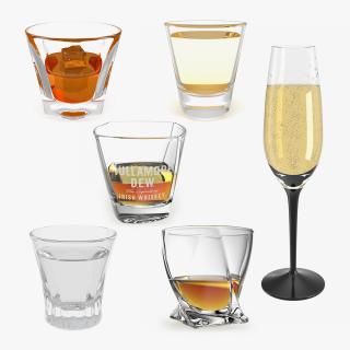 Alcoholic Beverages Collection 5 3D