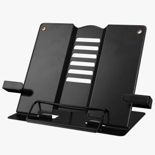 3D Adjustable Metal Book Stand Black model