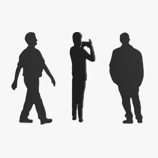 People Silhouettes Collection 3D model