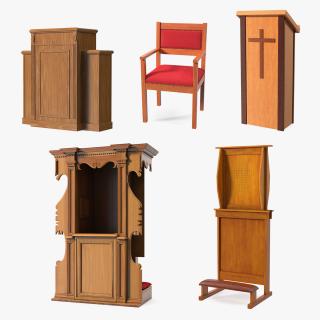 3D Church Furnishings Collection 3