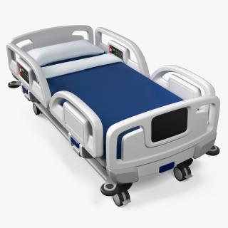 3D model Smart Hospital Bed Off State 2