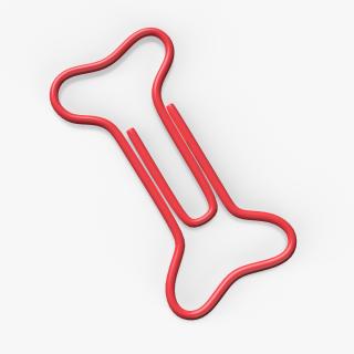 Bone Shaped Paper Clip 3D