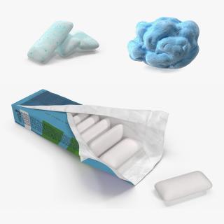 3D Chewing Gums Collection model