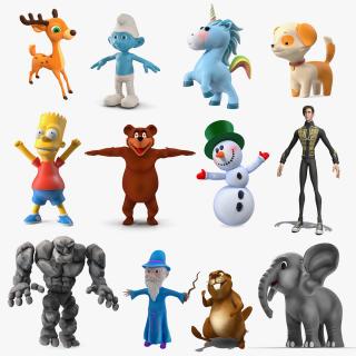 Cartoon Characters Collection 12 3D