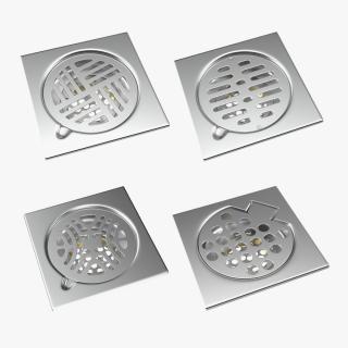 3D Shower Drains Collection 2