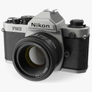 3D Nikon FM2 SLR Manual Focus Film Camera model