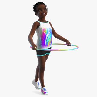 Smiling Sport Style Girl Child Standing 3D model