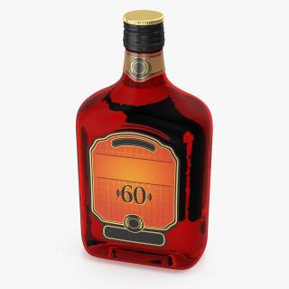 Rum Bottle 60 vol 3D