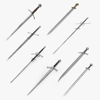 3D Medieval Swords Collection 2 model