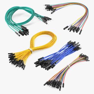 3D model Jumper Wires Collection 3