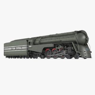 New York Central Hudson Train 3D model