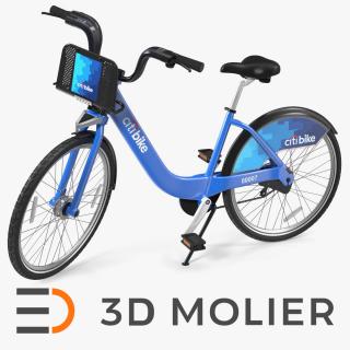 3D City Bike with Branding model