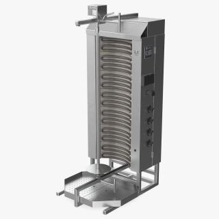 Potis Vertical Rotisserie Grill For Doner Kebab 3D