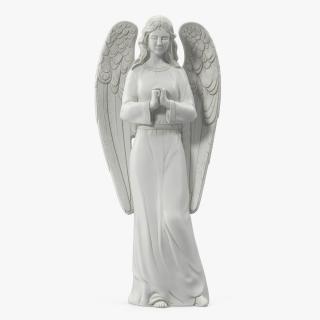 3D model Standing Praying Angel Outdoor Decorative Garden Statue