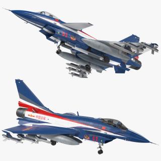 PLAAF J10 Vigorous Dragon Aerobatic Team Armament 3D model