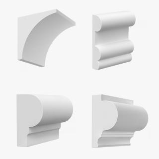 Architectural Gypsum Moldings Collection 2 3D