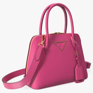 3D Fashionable Leather Bag Magenta