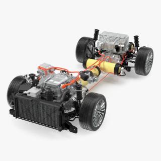 3D Toyota Mirai Hydrogen Fuel Cell System model