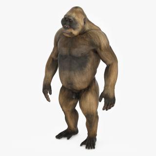 3D model Big Ape Gigantopithecus in Standing Pose