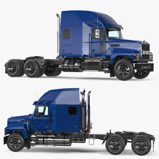 Mack Tractor 2025 Blue 3D