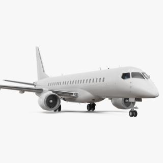 Regional Jet Rigged 3D model