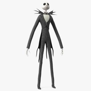 Jack Skellington Character Rigged for Cinema 4D 3D