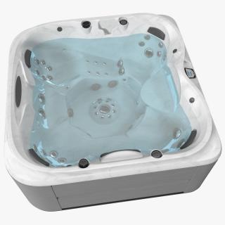 Jacuzzi J475 Spa Hot Tub Platinum with Water 3D model