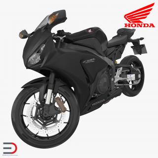 Sport Motorcycle Honda Fireblade 2017 Rigged 3D model