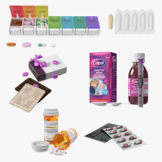 Pills Packs Collection 5 3D model